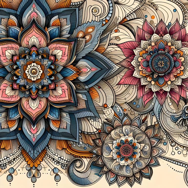 Original Art Deco Abstract Digital by Gran Bacha