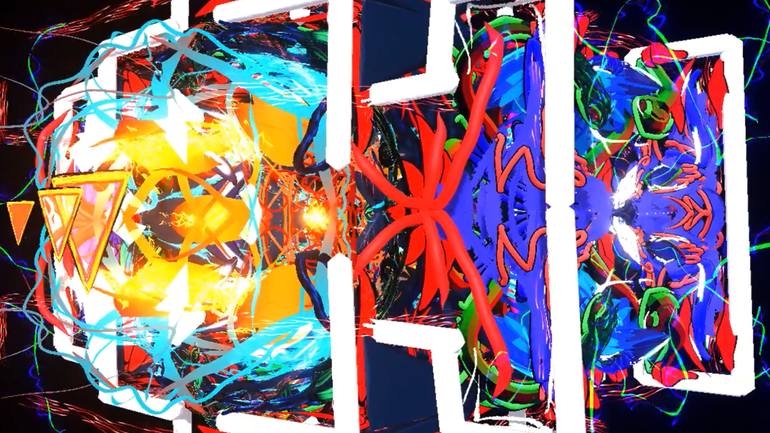 Original Digital Art Geometric Digital by Daniel Ginzburg