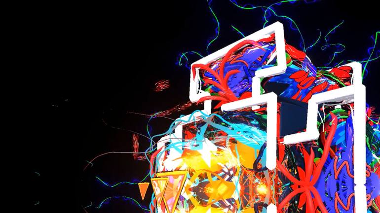 Original Digital Art Geometric Digital by Daniel Ginzburg