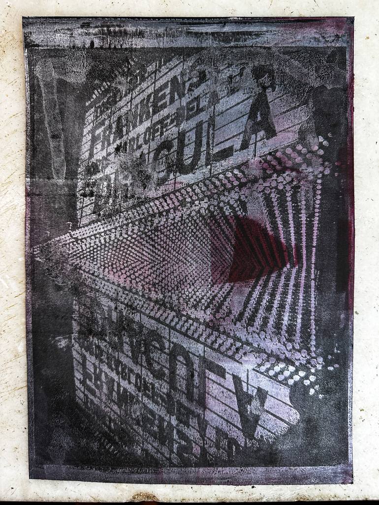 Original Abstract Cinema Printmaking by Keith Thompson