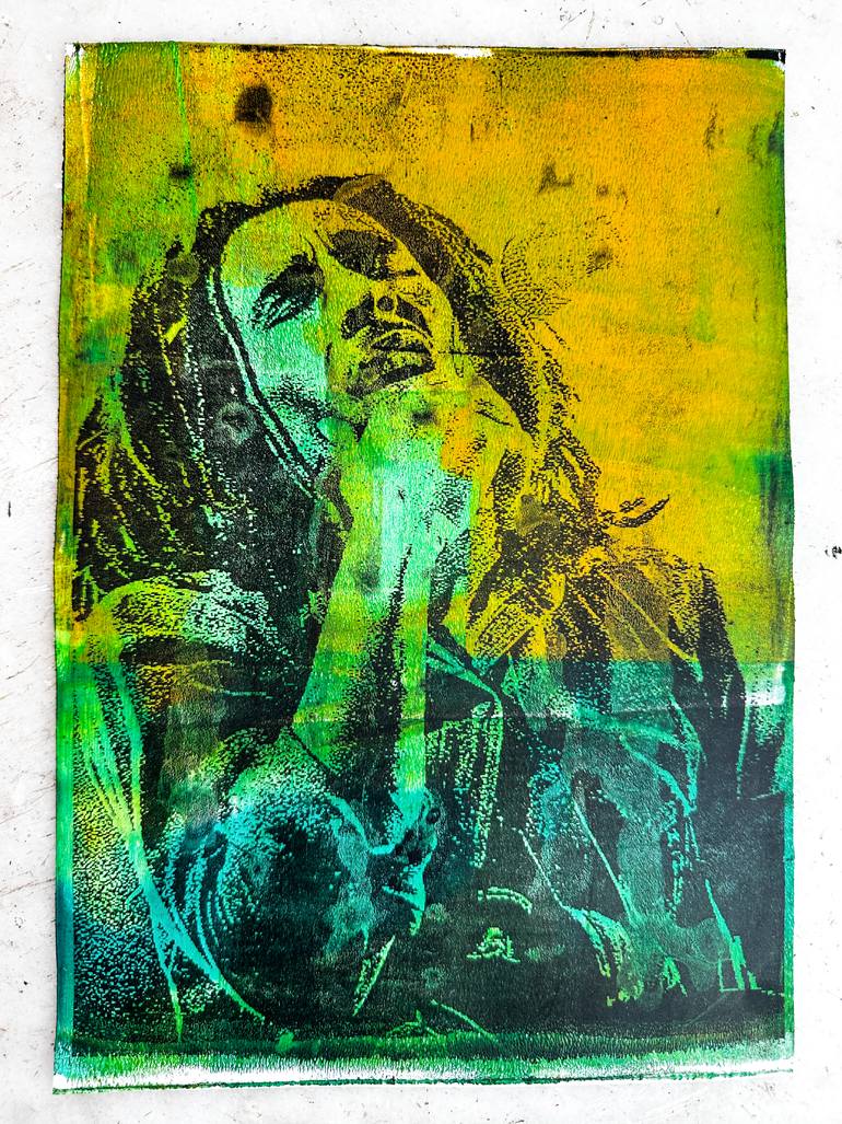 Original Abstract Music Printmaking by Keith Thompson