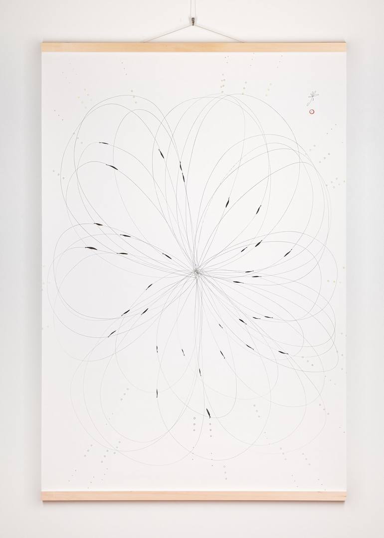 Original Minimalism Abstract Drawing by justine lotus