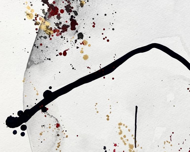 Original Abstract Expressionism Abstract Painting by Justine Lotus