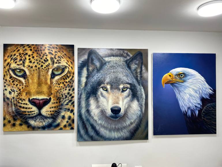 Original Realism Animal Painting by Artak Galstyan