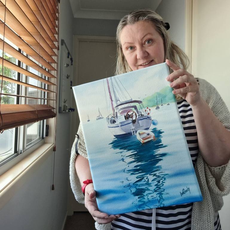Original Contemporary Boat Painting by Ira Gorky
