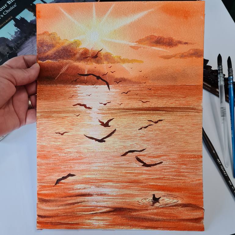 Original Contemporary Seascape Painting by Ira Gorky