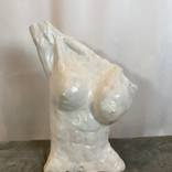 Persephone‘s imperfection, female nude and fired clay by Nathan Goodman