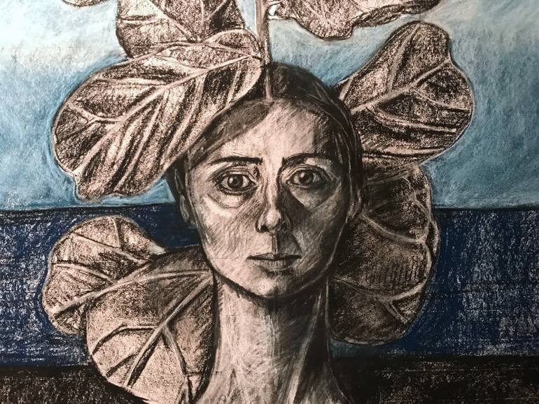 Original Expressionism Fantasy Drawing by Ana Roca-Sastre