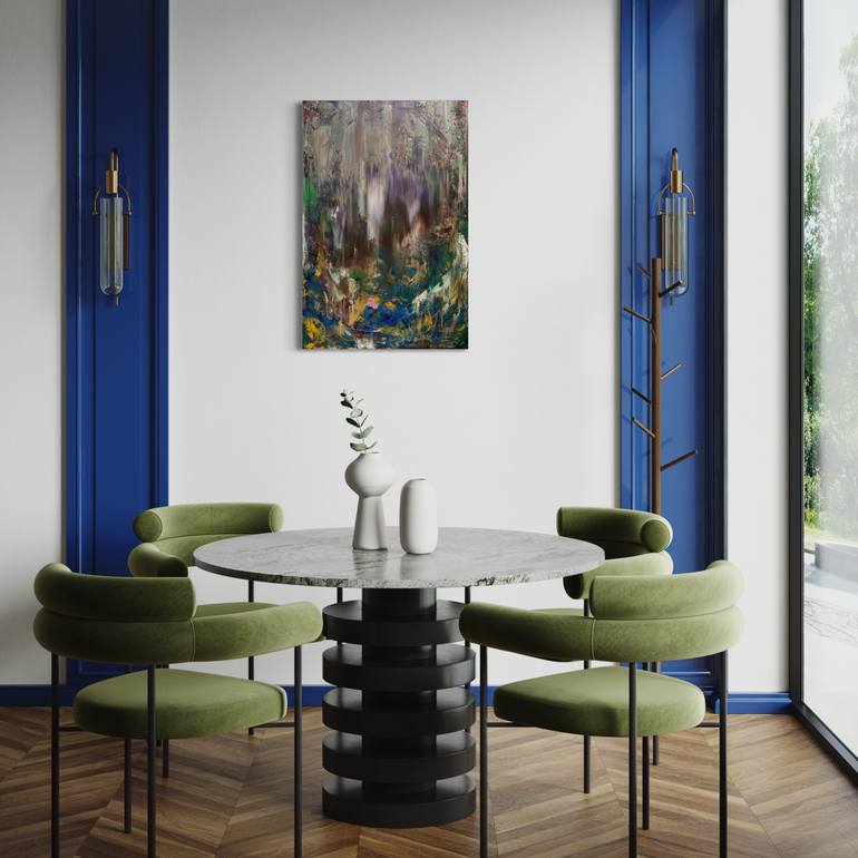 Original Abstract Expressionism Abstract Painting by Harold Waight