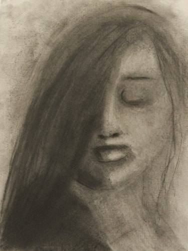 Original Impressionism Women Drawings by Andrew Ray