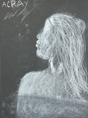 Original Abstract Expressionism Women Drawings by Andrew Ray