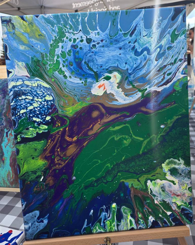Original Abstract Painting by Juniper Neely | Abstract Art on Canvas | Tree of the Living Sea