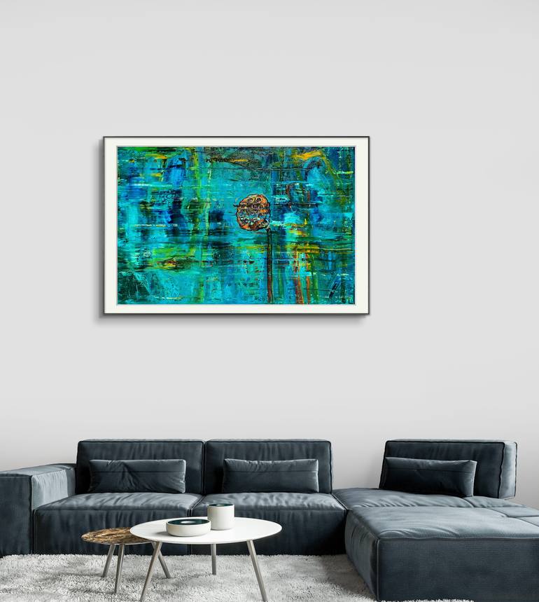 Original Expressionism Floral Painting by Ling Chen