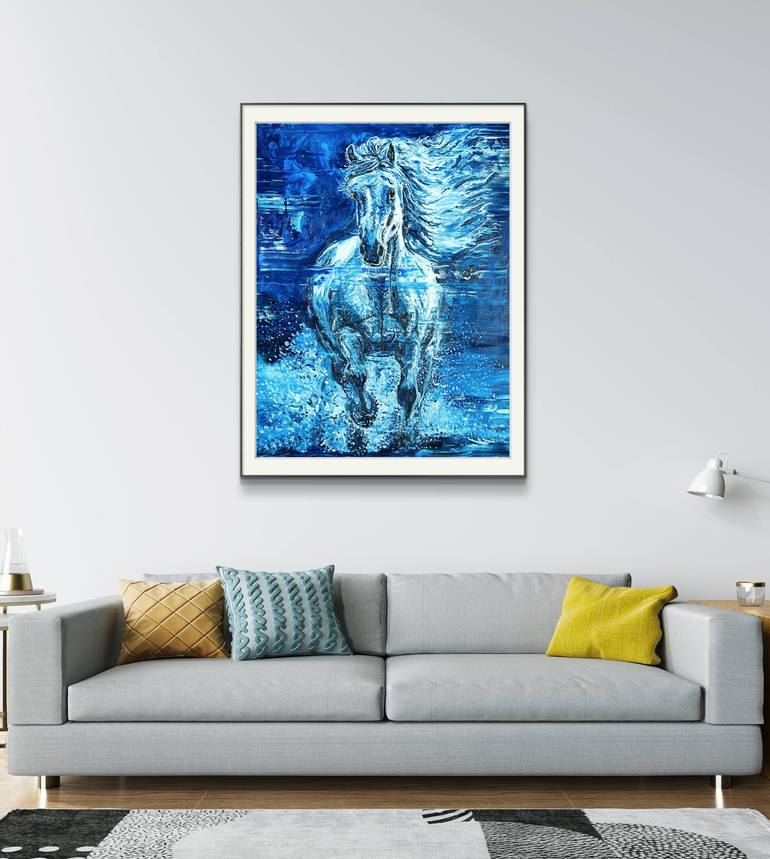 Original Expressionism Animal Painting by Ling Chen