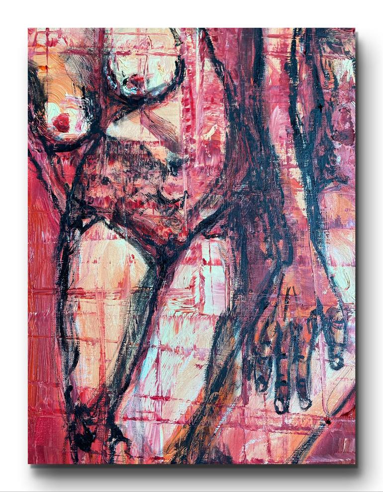 Original Expressionism Nude Painting by Ling Chen