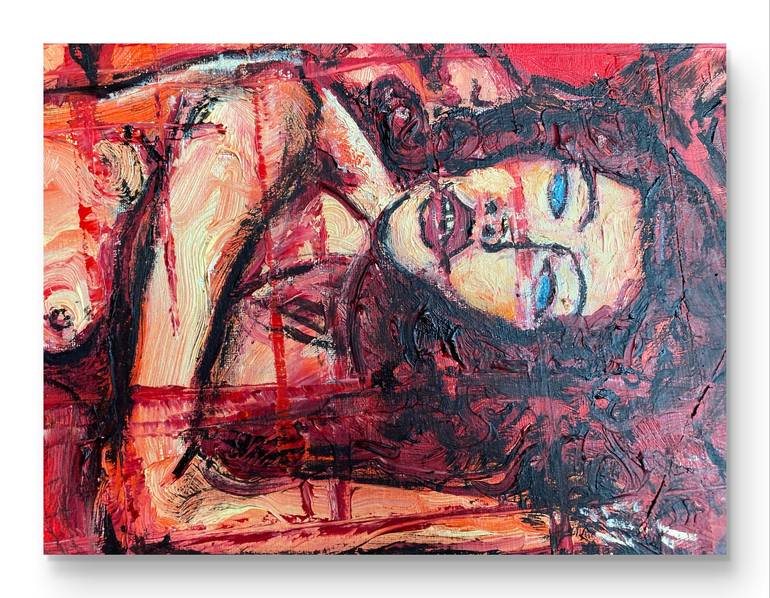 Original Expressionism Nude Painting by Ling Chen