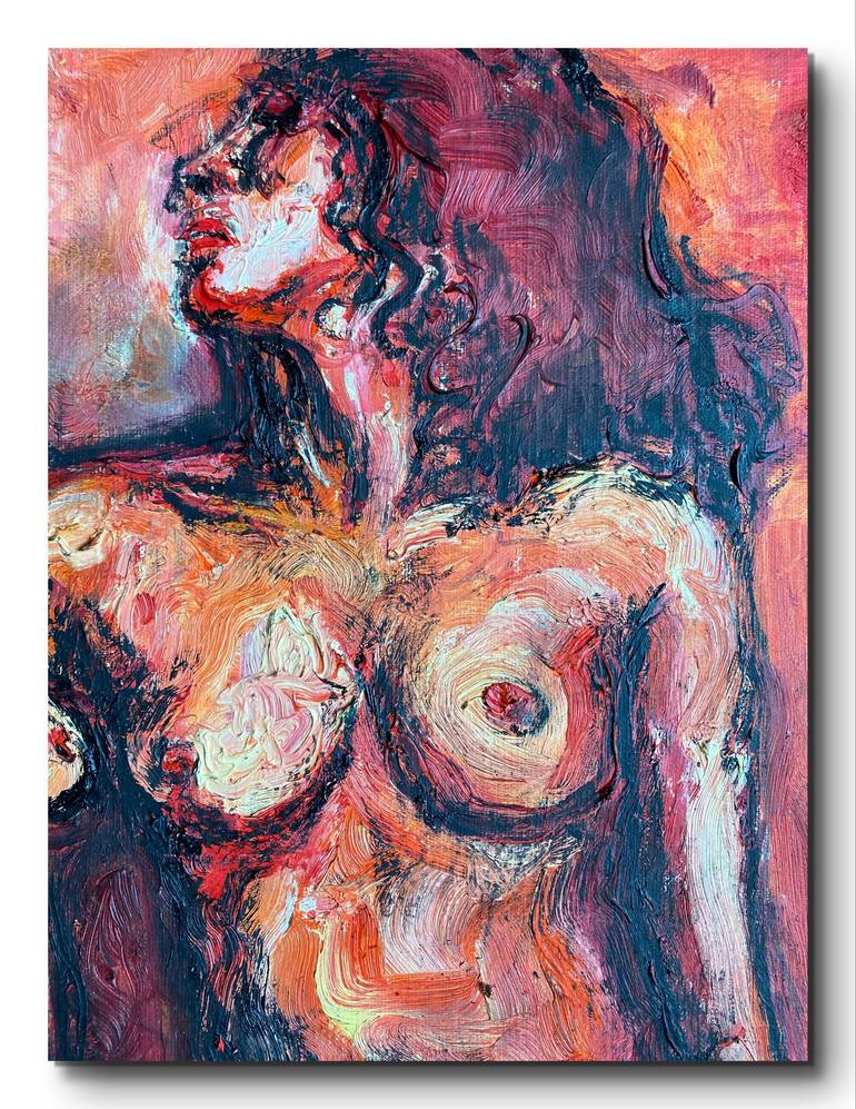 Original Expressionism Nude Painting by Ling Chen