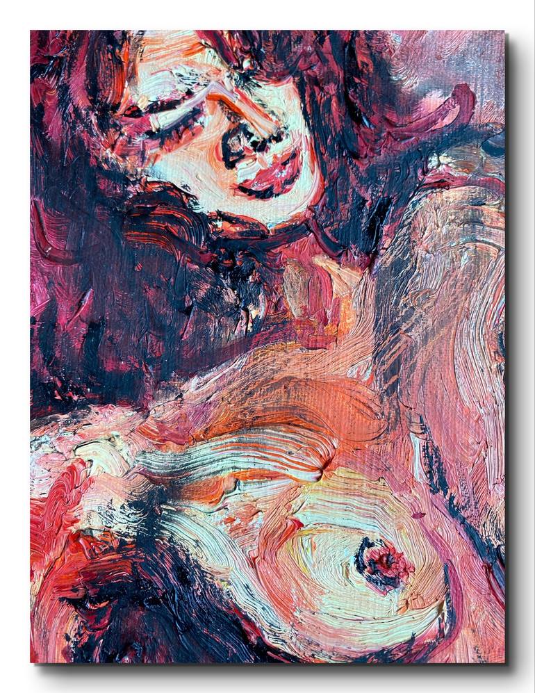 Original Expressionism Nude Painting by Ling Chen