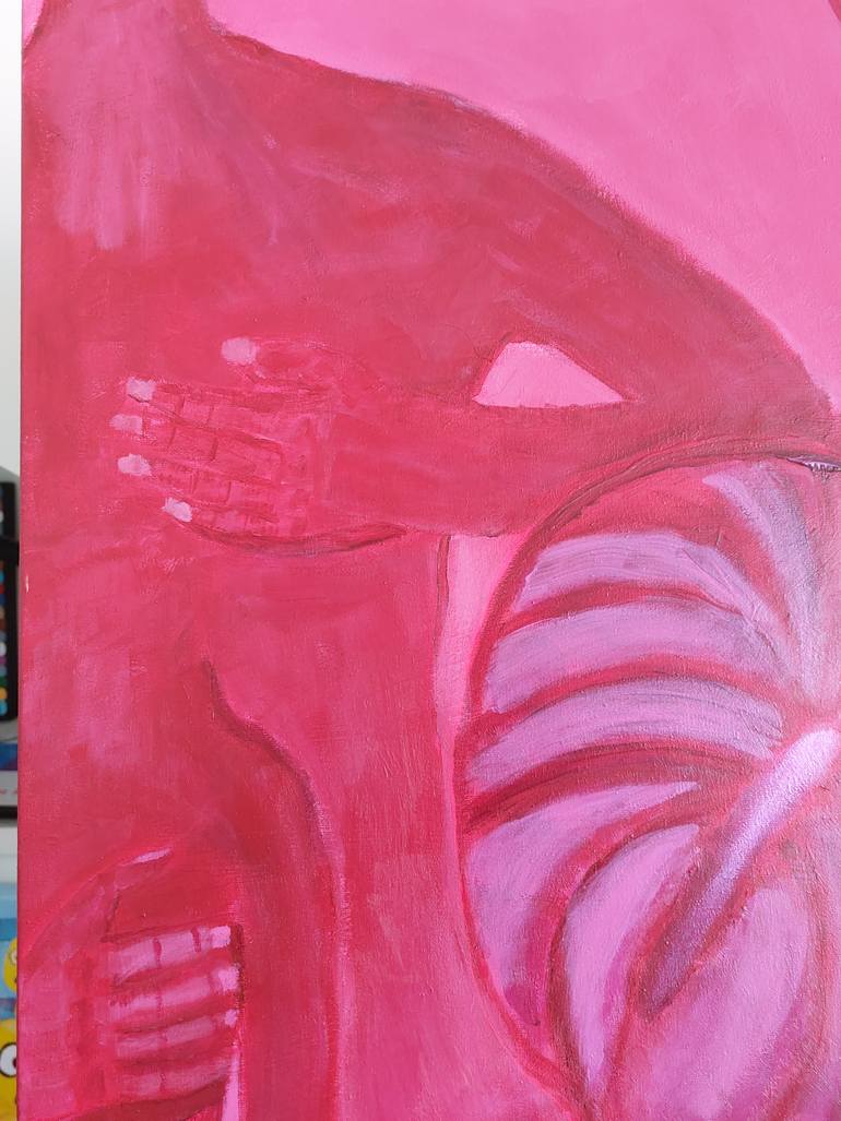 Original Abstract Women Painting by Mieke Van Cauter