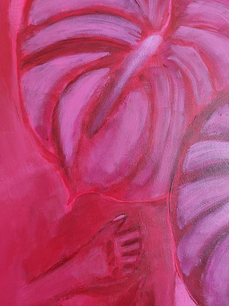 Original Abstract Women Painting by Mieke Van Cauter
