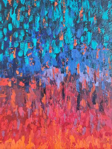 Original Abstract Painting by Mieke Van Cauter
