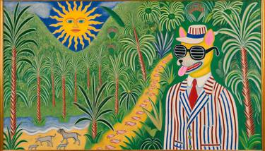 Original Surrealism Dogs Digital by Garfiled Tusset