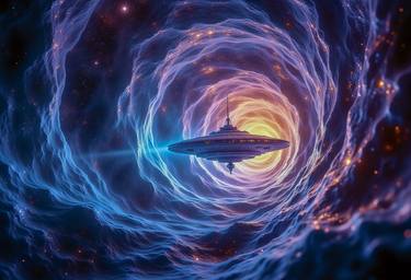 Print of Artificial Intelligence Outer Space Digital by Alain Gaymard