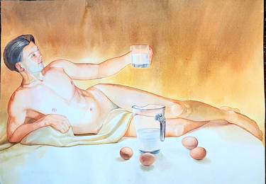 Original Neoclassicism Body Mixed Media by Irina May