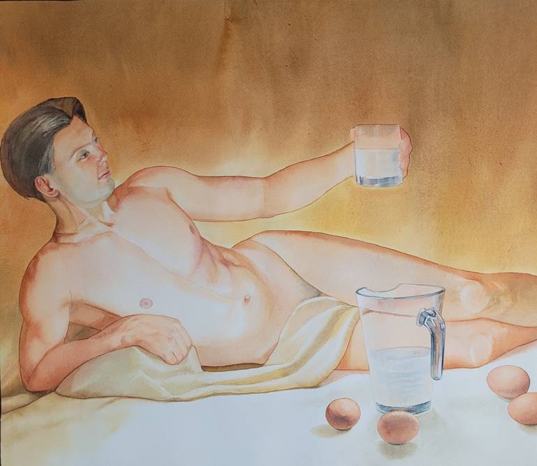 Original Neoclassicism Body Mixed Media by Irina May