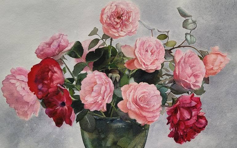 Original Realism Botanic Painting by Irina May