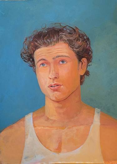 Original Impressionism Men Mixed Media by Irina May
