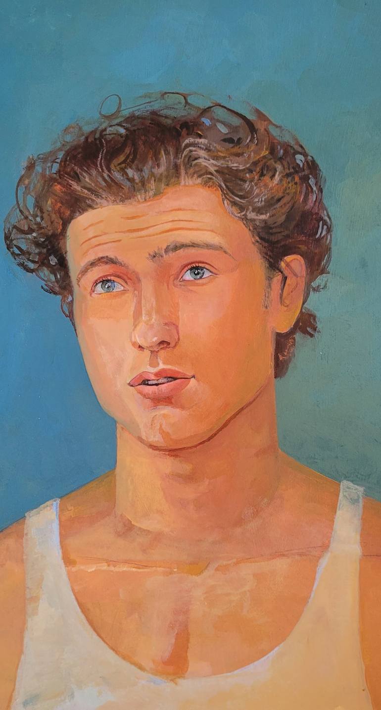 Original Impressionism Men Mixed Media by Irina May