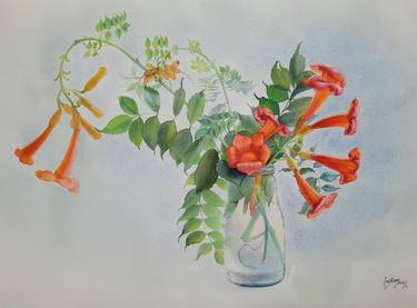 Original Neoclassicism Floral Mixed Media by Irina May