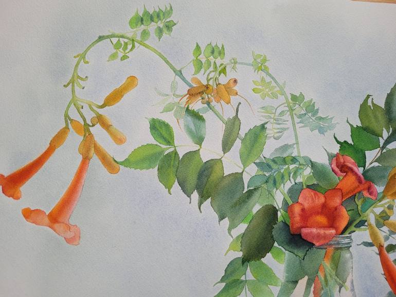 Original Neoclassicism Floral Mixed Media by Irina May