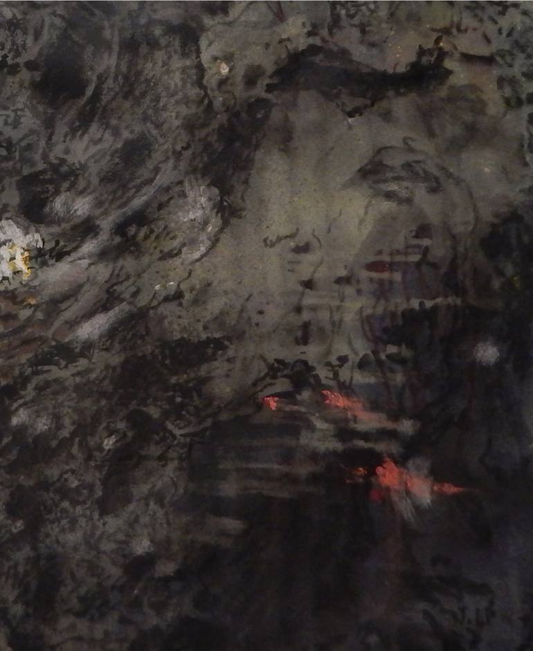 Original Abstract Expressionism Nature Painting by J Jie Li