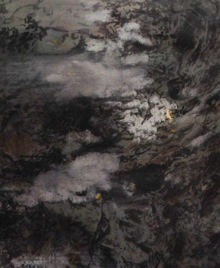 Original Abstract Expressionism Nature Painting by J Jie Li