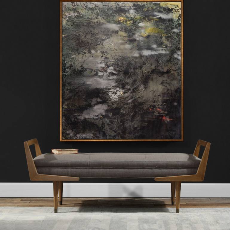 Original Abstract Expressionism Nature Painting by J Jie Li