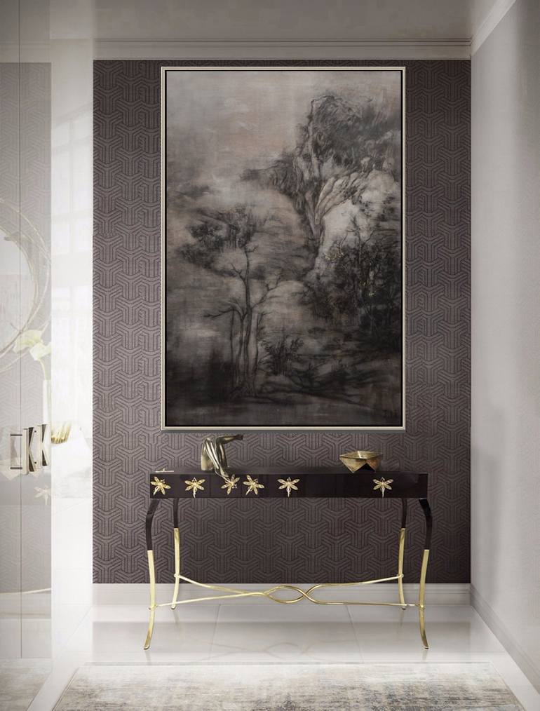 Original Abstract Expressionism Landscape Painting by J Jie Li