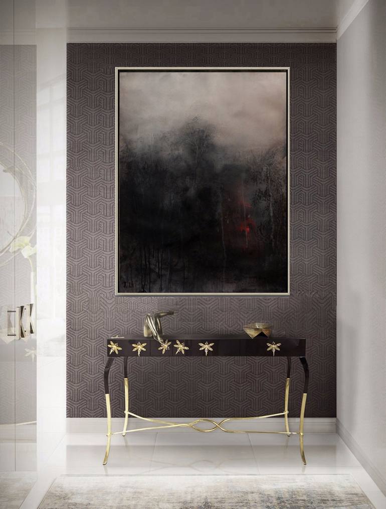 Original Abstract Expressionism Landscape Painting by J Jie Li