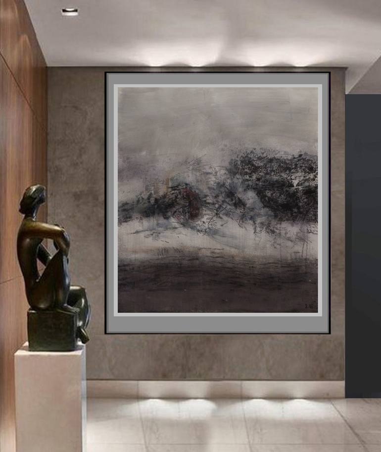 Original Abstract Expressionism Landscape Painting by J Jie Li