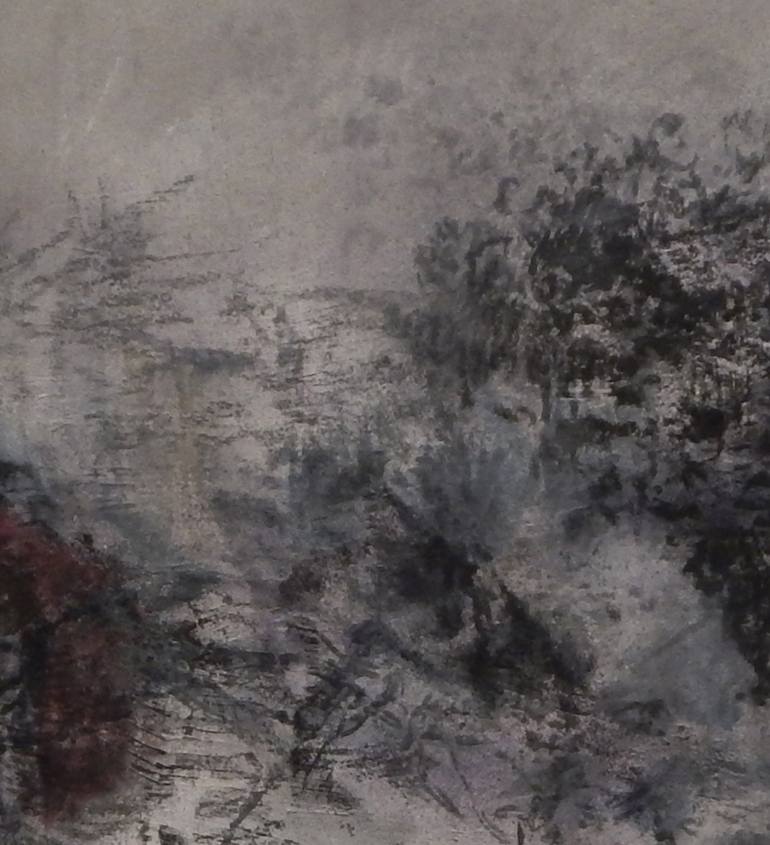 Original Abstract Expressionism Landscape Painting by J Jie Li