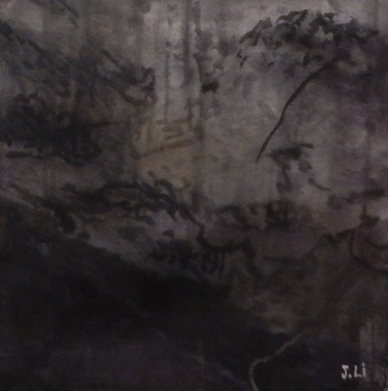 Original Abstract Expressionism Landscape Painting by J Jie Li