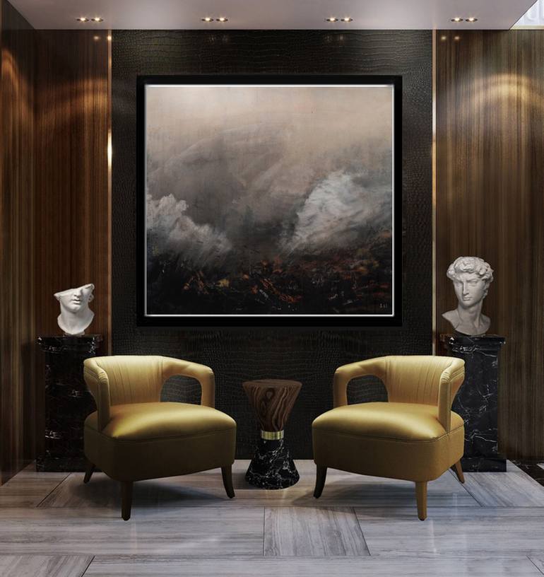 Original Abstract Expressionism Nature Painting by J Jie Li