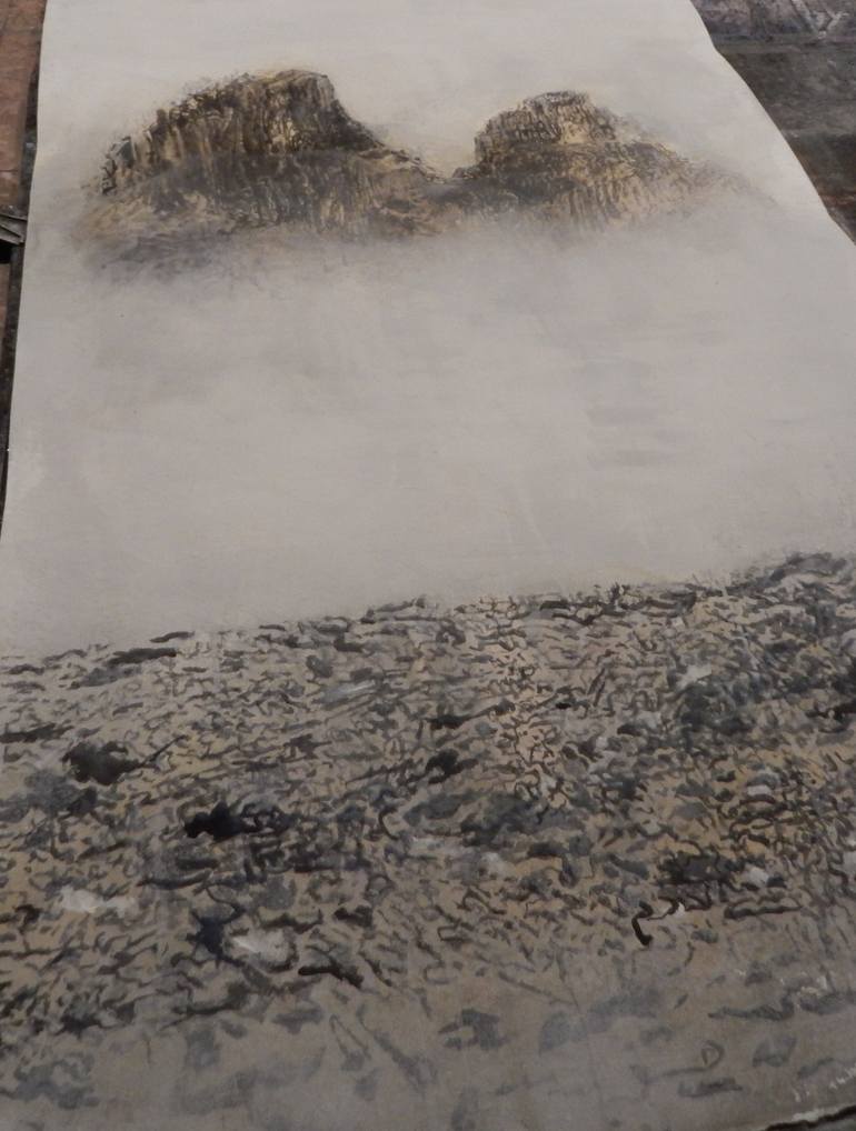 Original Conceptual Landscape Painting by J Jie Li