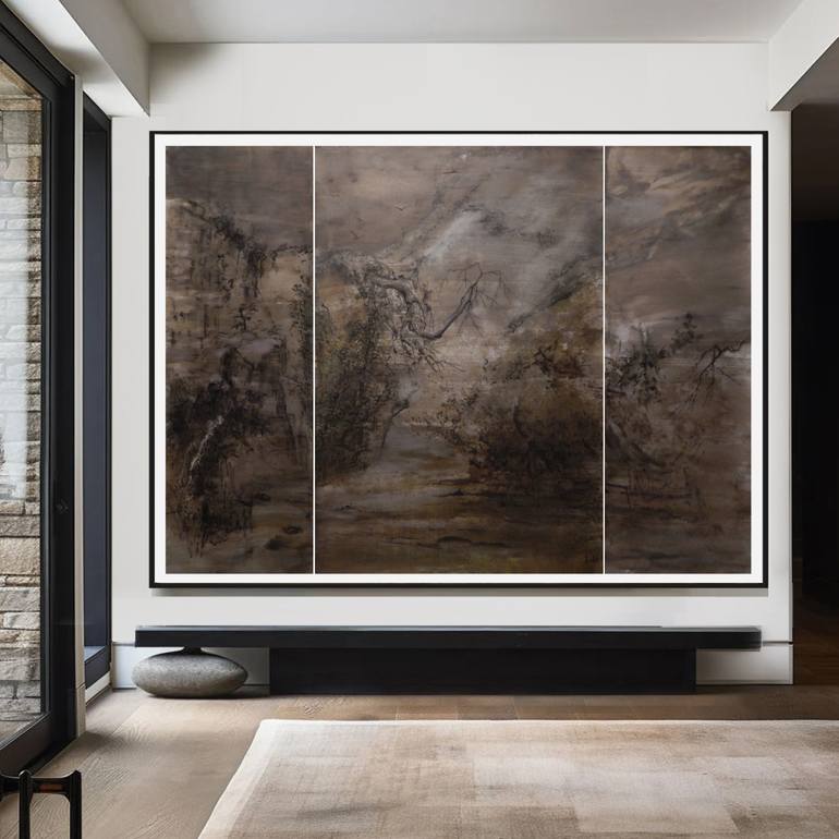 Original Minimalism Landscape Painting by J Jie Li