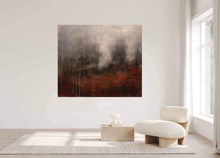 Original Abstract Expressionism Landscape Painting by J Jie Li