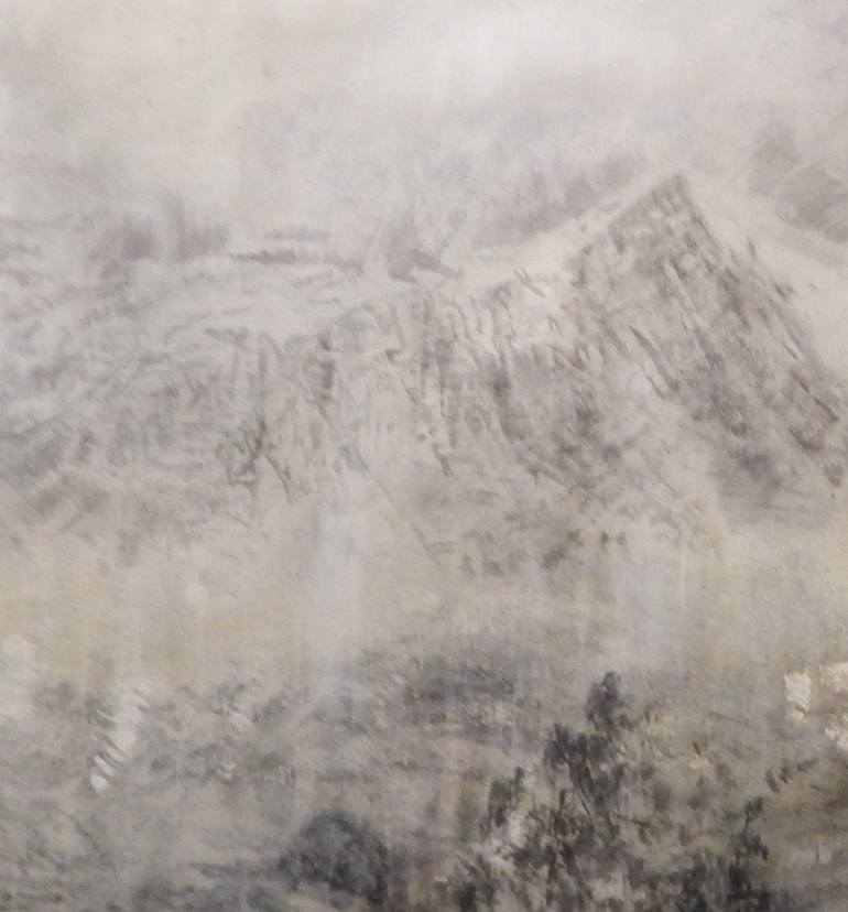 Original Abstract Expressionism Landscape Painting by J Jie Li
