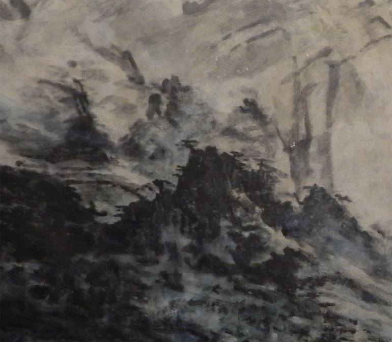 Original Abstract Expressionism Landscape Painting by J Jie Li
