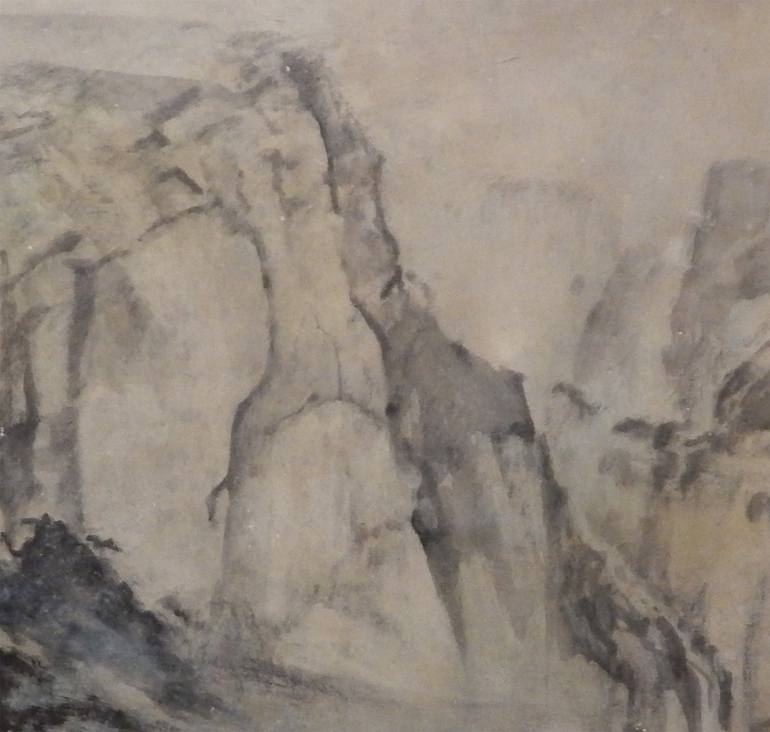 Original Abstract Expressionism Landscape Painting by J Jie Li