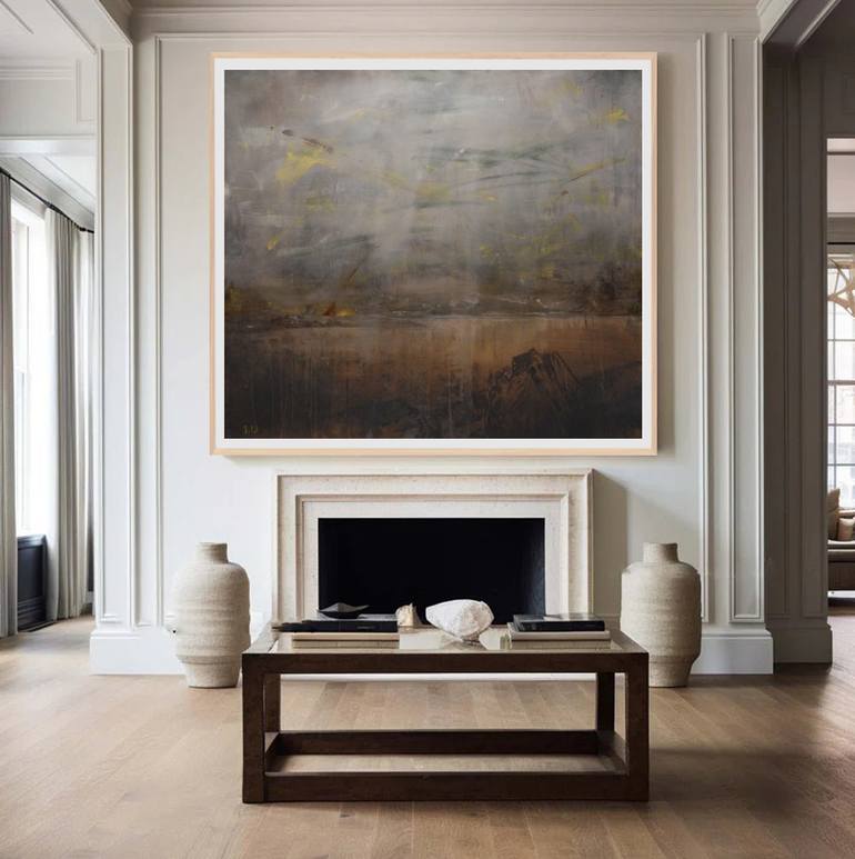 Original Abstract Expressionism Landscape Painting by J Jie Li